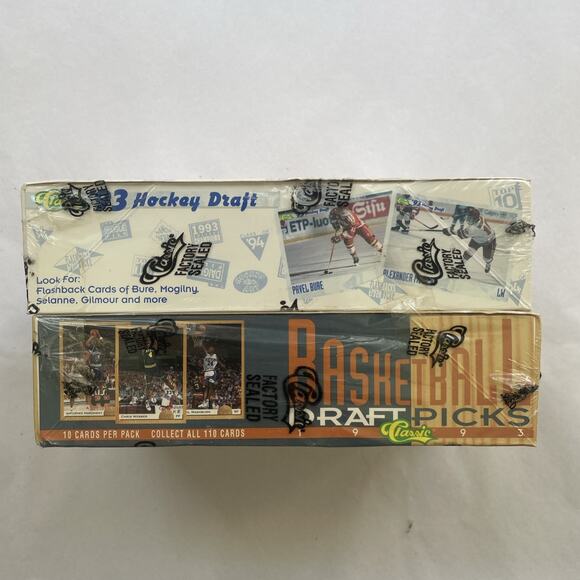 Classic Games Trading Cards RARE Factory Sealed Double Box Set Basketball/hockey - Picture 5 of 6